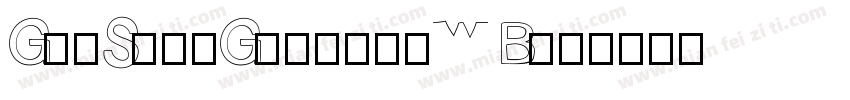 GenSekiGothicTW B字体转换